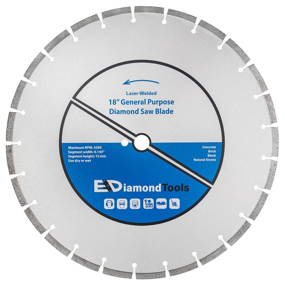 18" Laser Welded Diamond Saw Blade for Concrete and Masonry