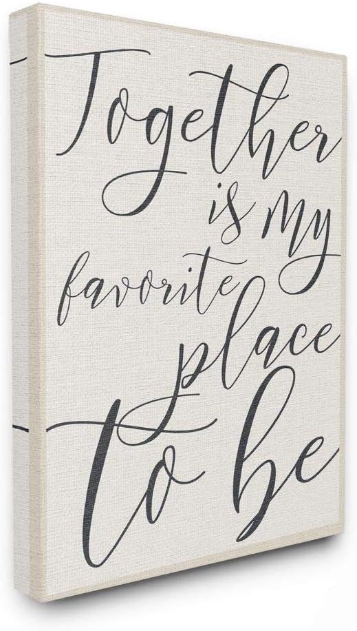 Together My Favorite Place To Be Canvas Wall Art