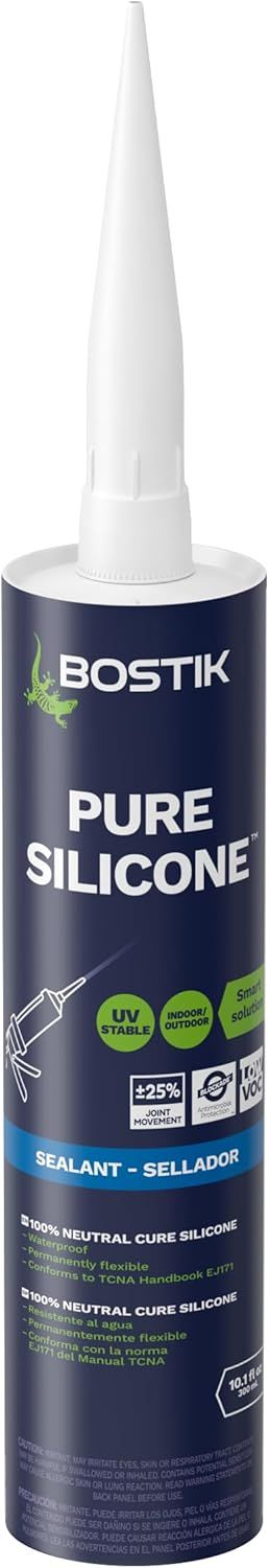 Bostik Pure White Silicone Sealant for Versatile Applications