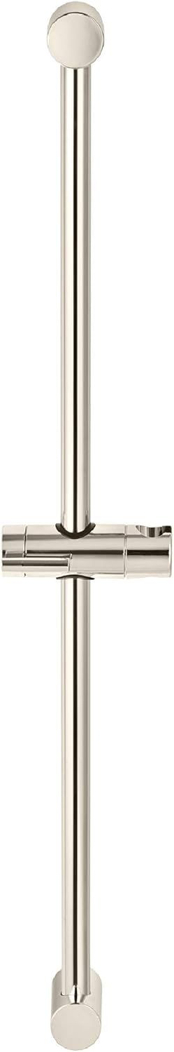 Polished Nickel Adjustable Wall-Mounted Shower Slide Bar