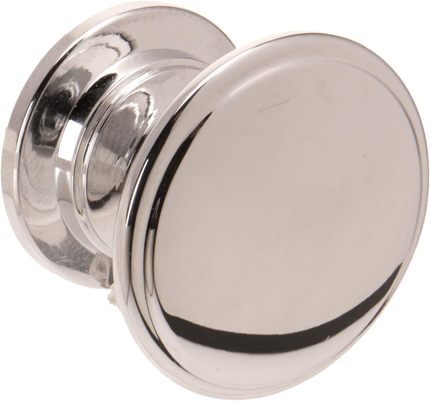 Amerock | Cabinet Knob | Polished Chrome | 1-1/4 inch (32 mm) Diameter | Ravino | 1 Pack | Drawer Knob | Cabinet Hardware