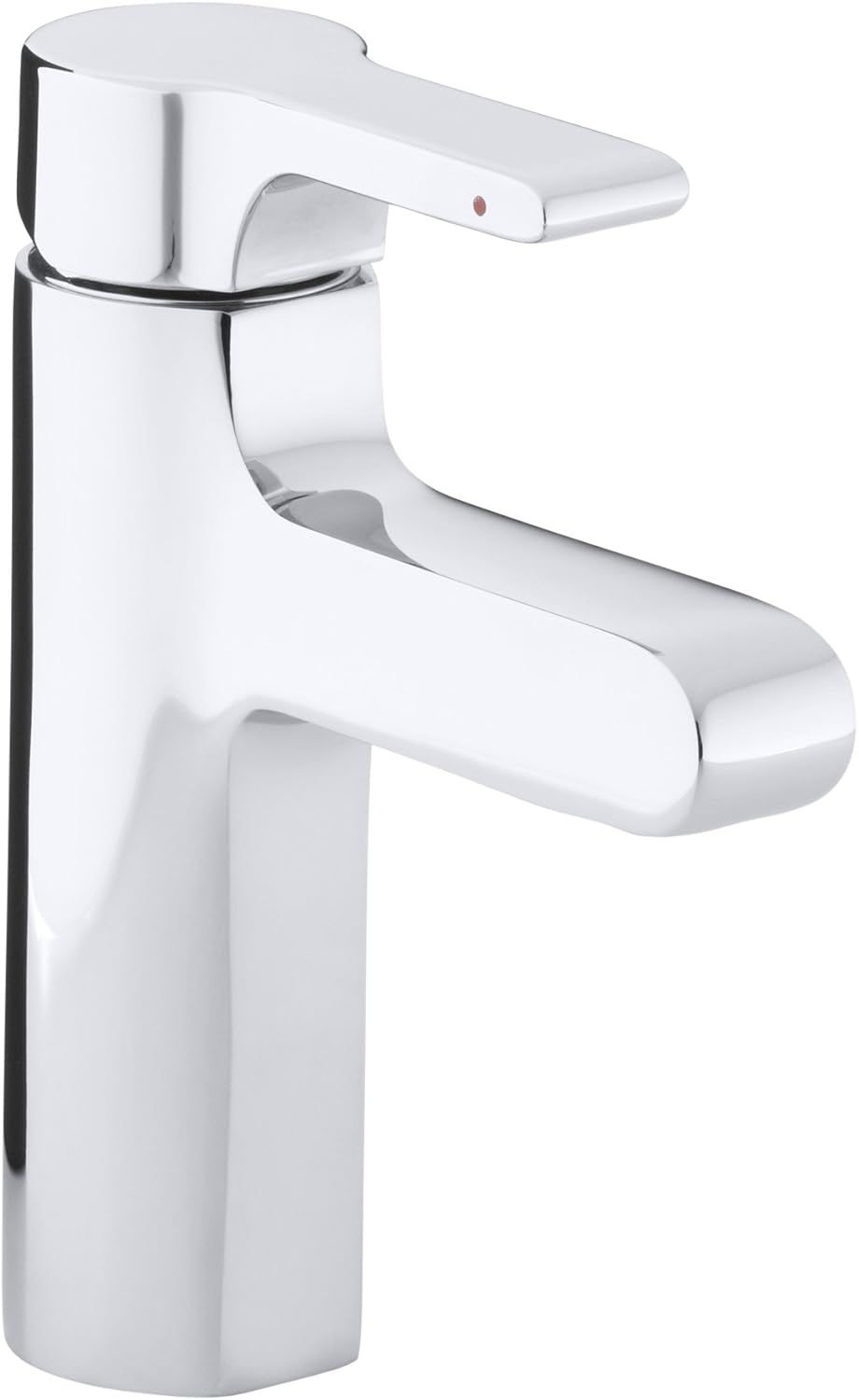 Sleek Polished Chrome Single-Handle Bathroom Sink Faucet