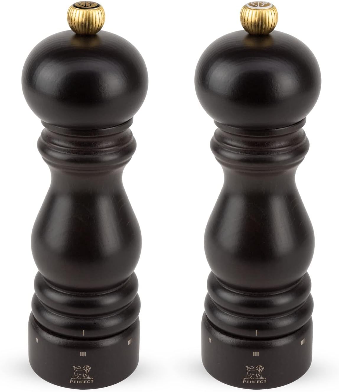 Paris Chocolate Beechwood Electric Salt and Pepper Mill Set