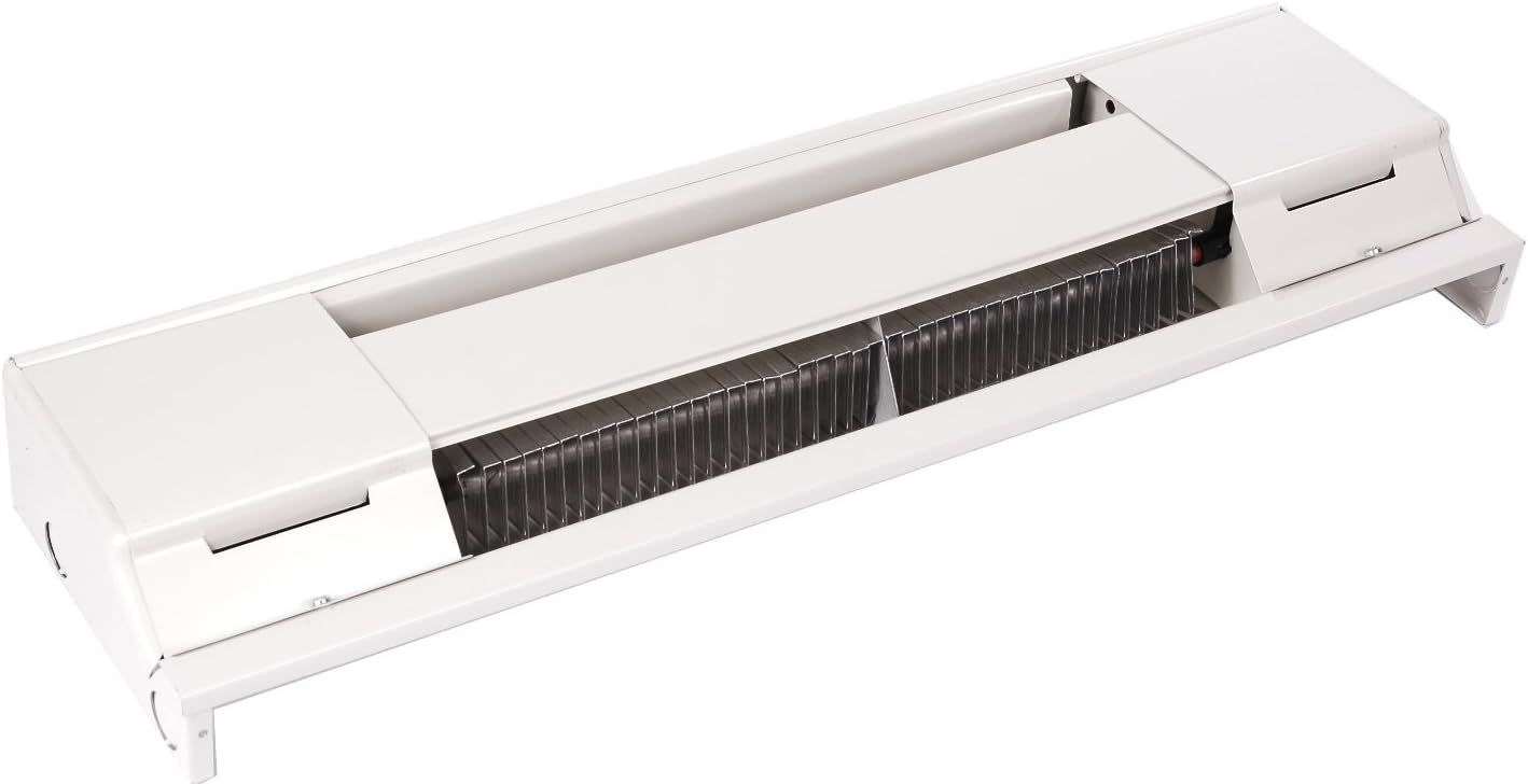 Navajo White Electric Convection Baseboard Heater with Thermostat