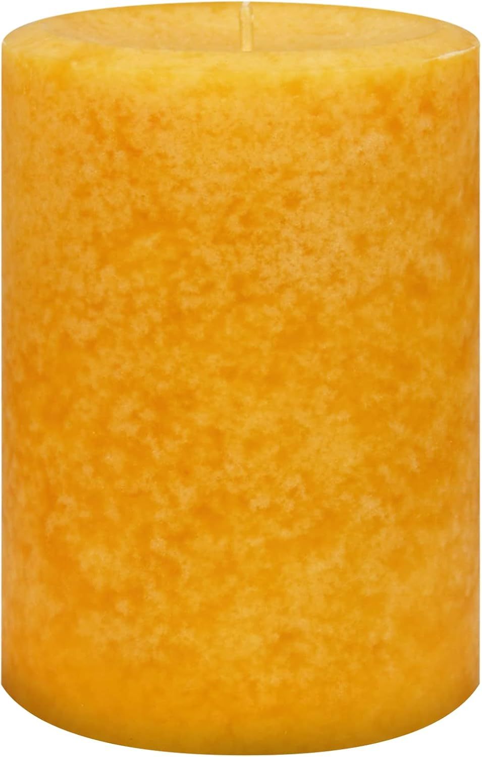 Pumpkin Spice Yellow Scented Pillar Candle 3" x 4"