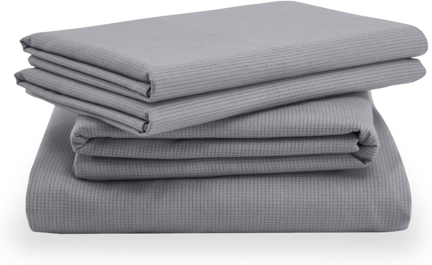 Twin Cool Gray Cotton TEMPUR-ProAir Sheet Set