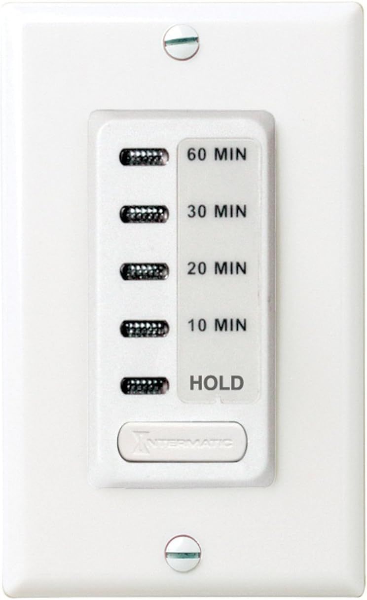 White Electronic Auto-Off Timer Switch with Hold Feature