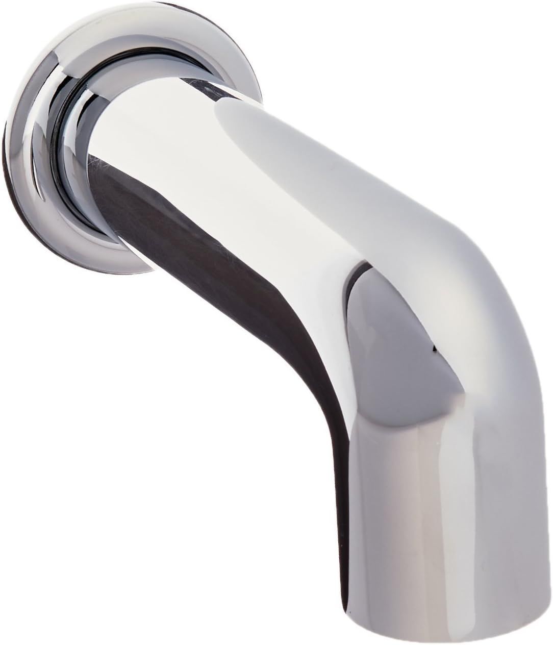 Chrome Wall Mounted Tub Spout with Cylindrical Design