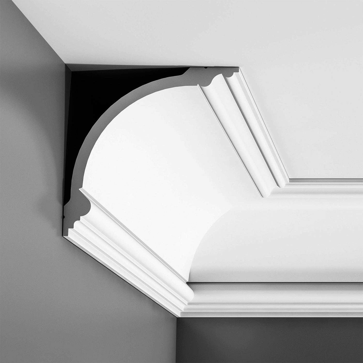 Primed White High Density Polyurethane Crown Moulding