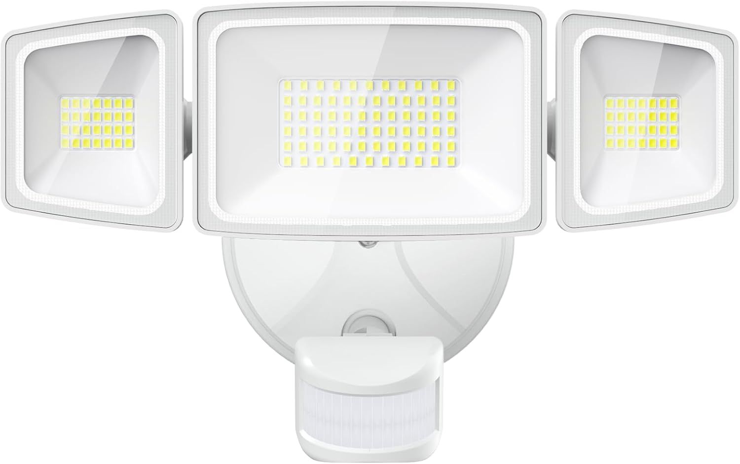 White 65W LED Motion Sensor Outdoor Flood Light