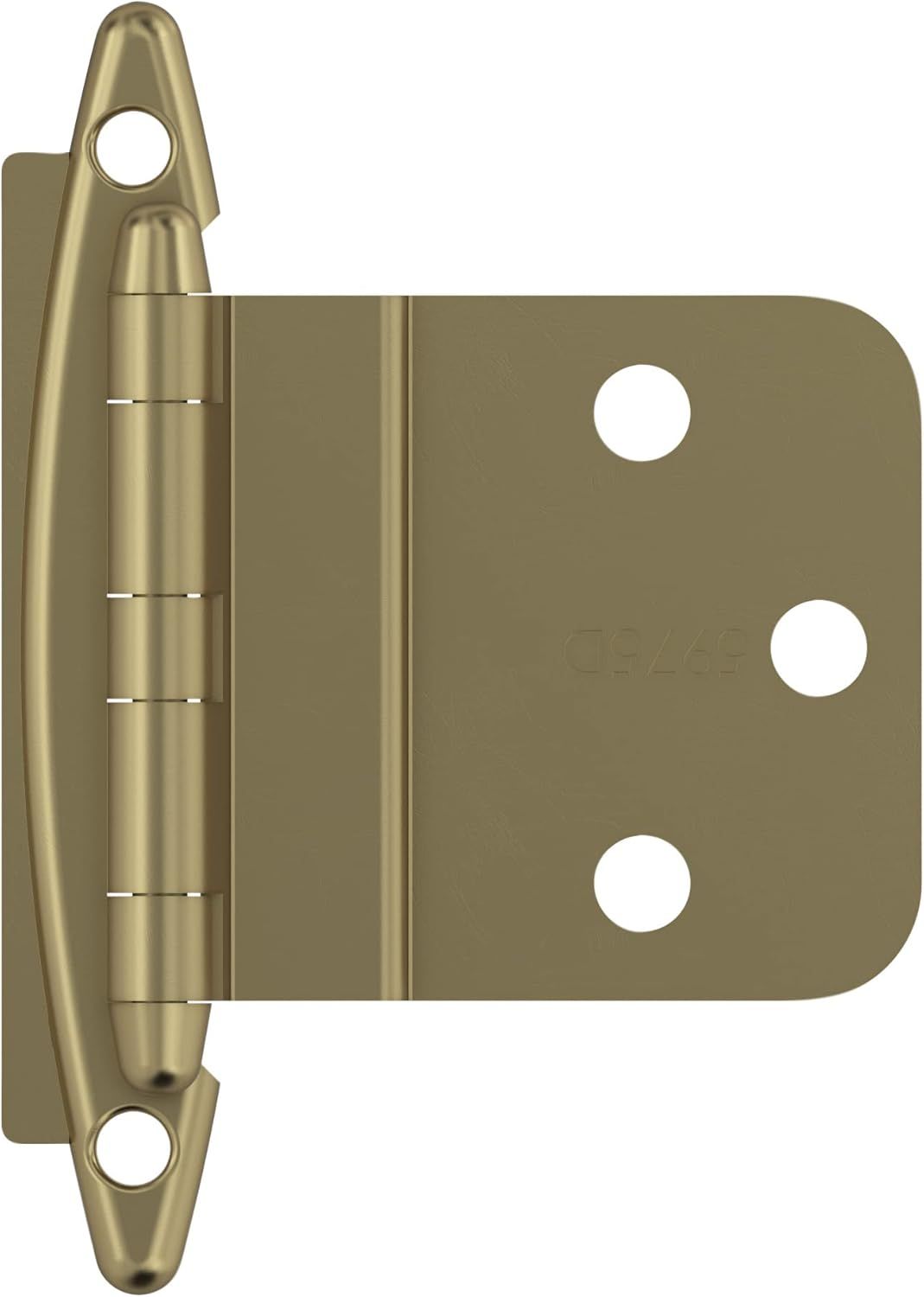 Golden Champagne 3/8 Inch Inset Cabinet Hinge