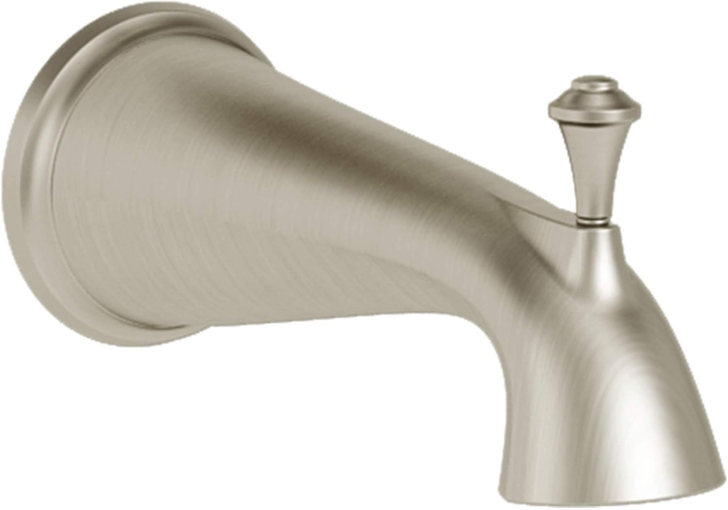 Brushed Nickel Wall Mounted Tub Spout with Diverter