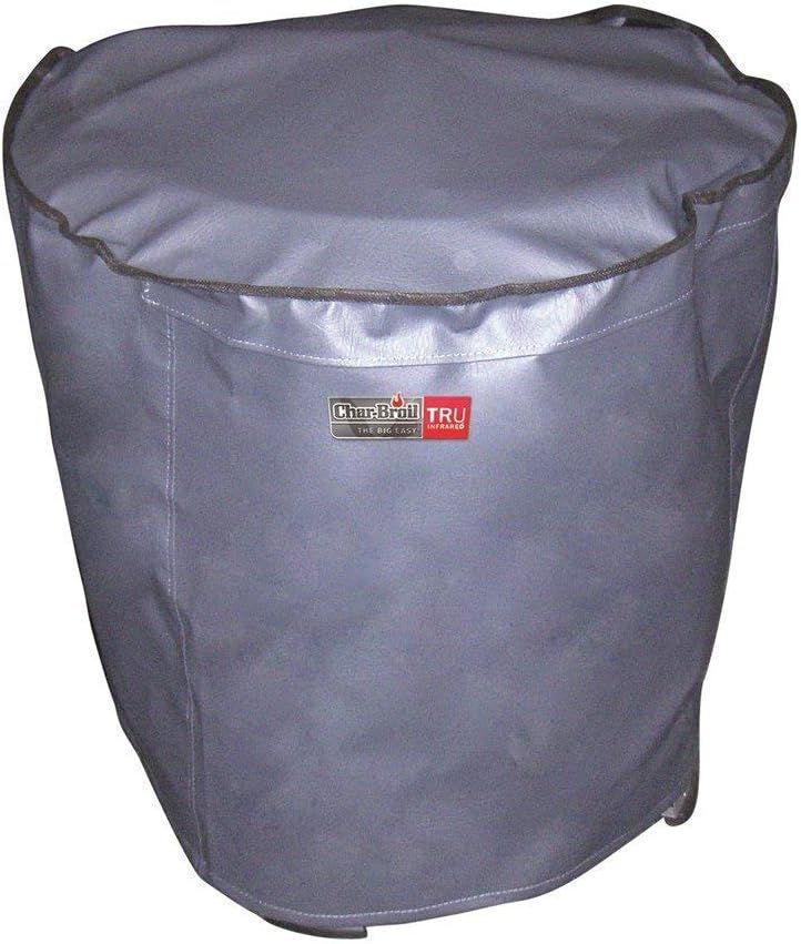 Heavy-Duty Gray PVC Turkey Fryer Cover with Handle