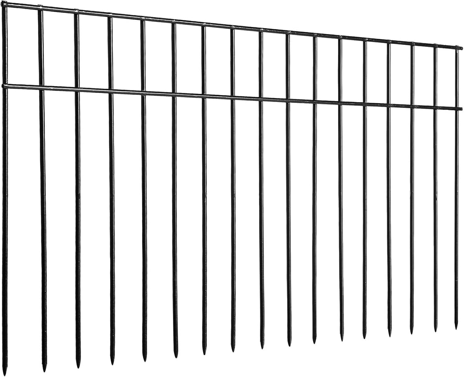 24x15-inch Black Coated Metal Animal Barrier Fence