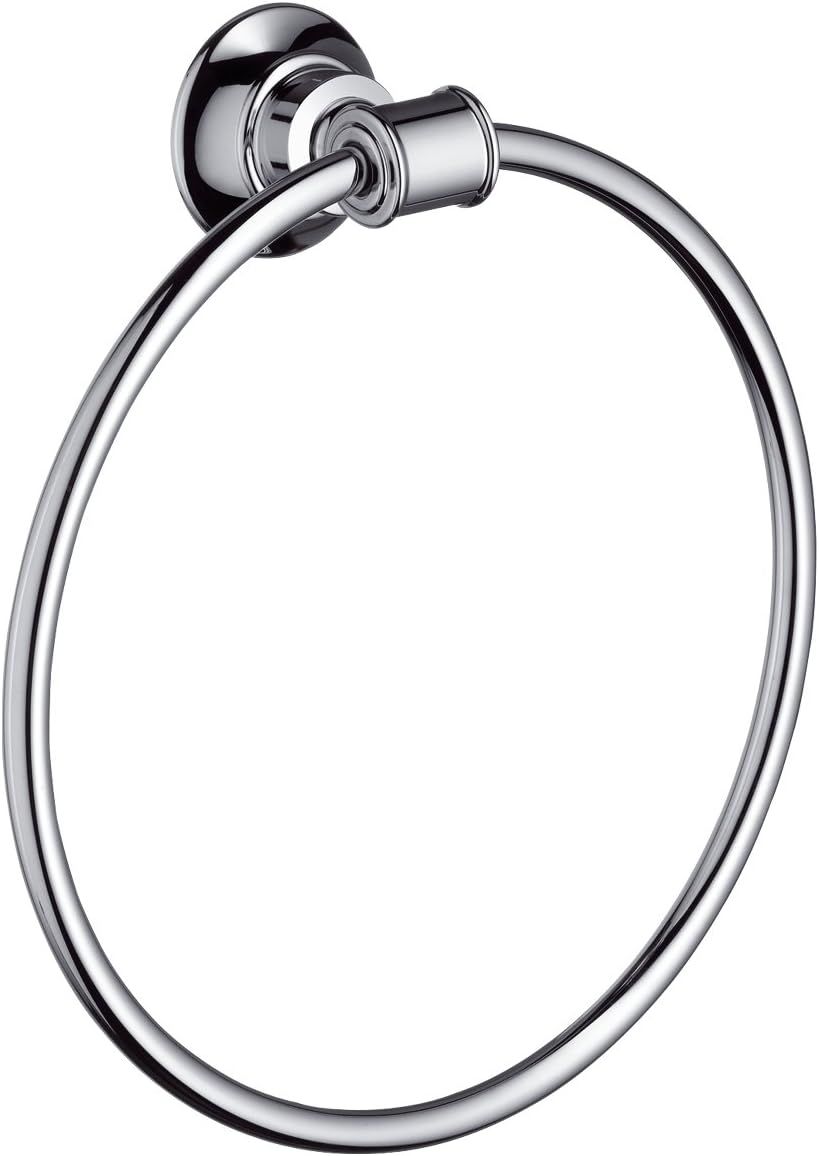 Chrome Wall Mounted Bath Towel Ring