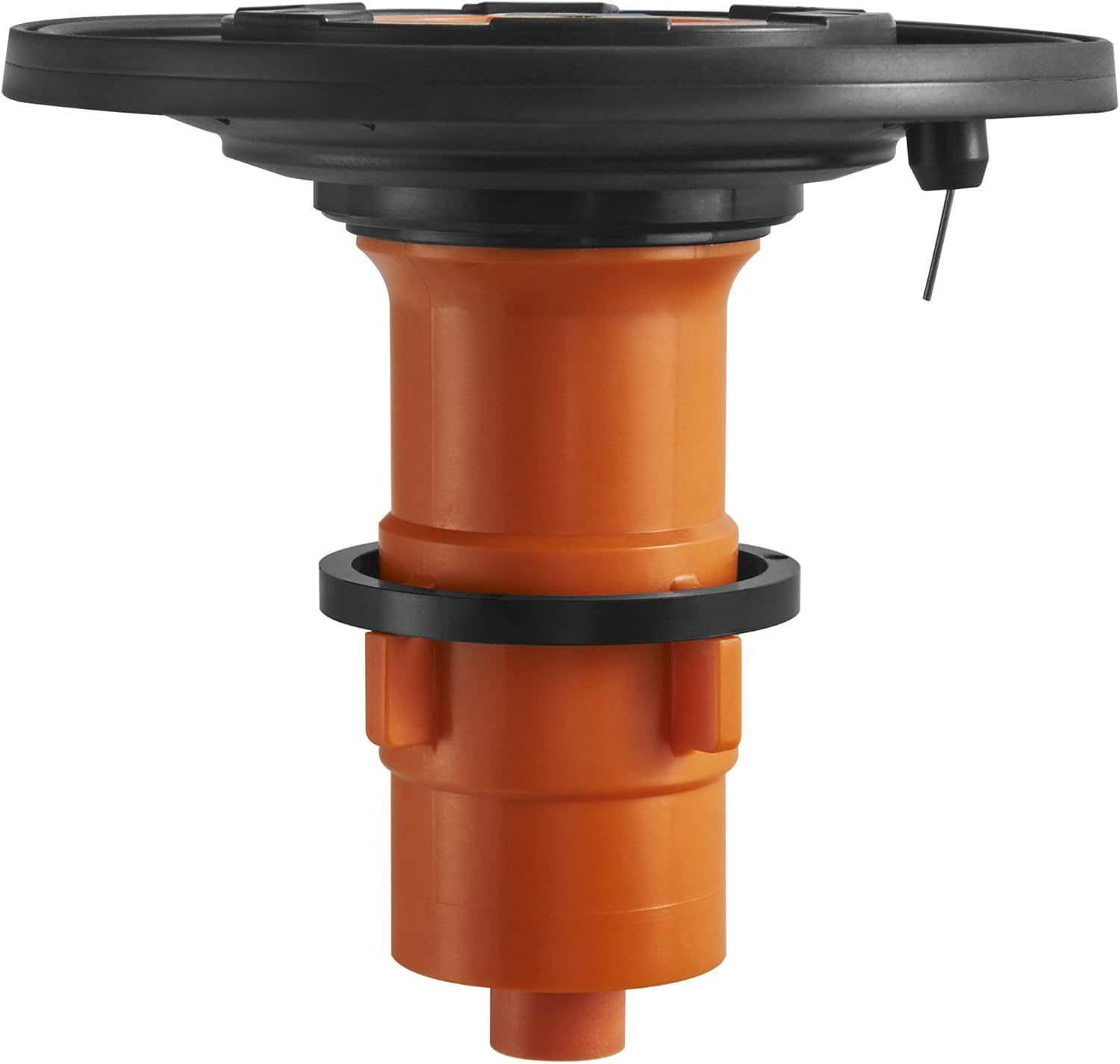 Black and Orange Plastic Diaphragm Assembly for Toilets and Urinals