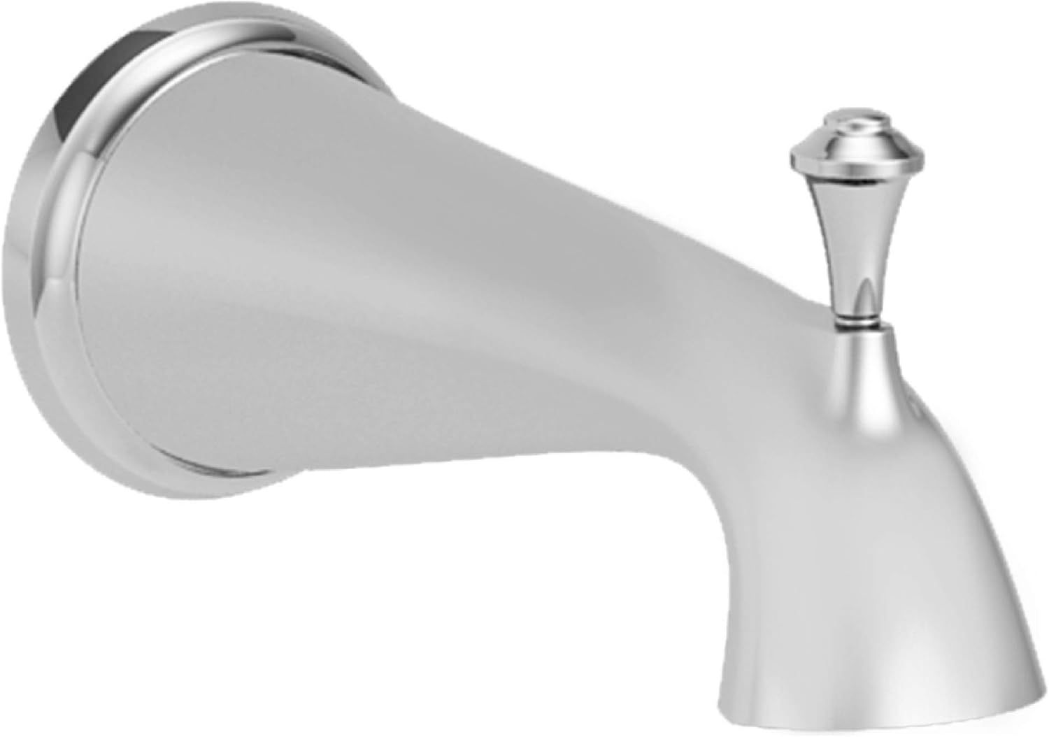 Polished Chrome Wall Mounted Diverter Tub Spout