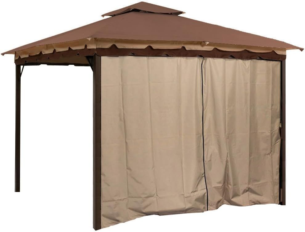 Beige Water-Resistant Privacy Panel for 10 x 12 Gazebo