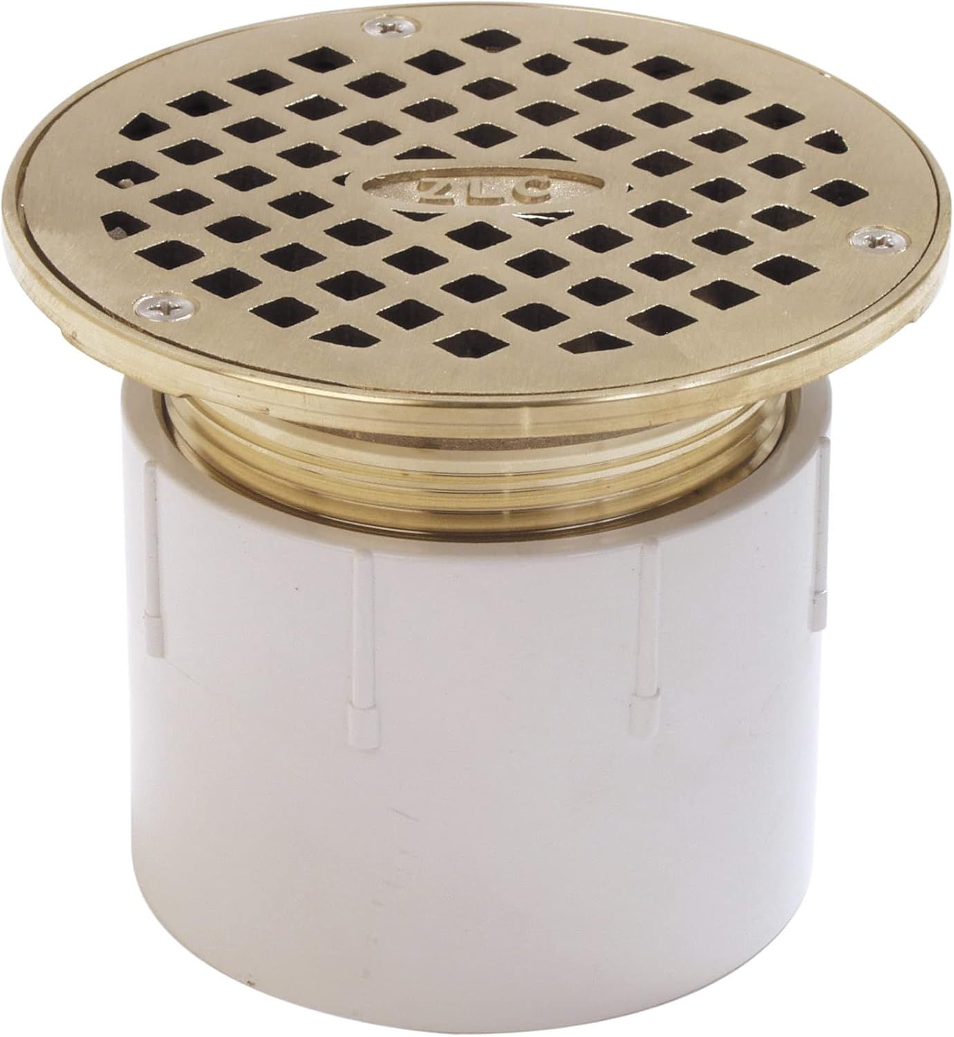 Adjustable PVC Floor Drain with Nickel Bronze Top