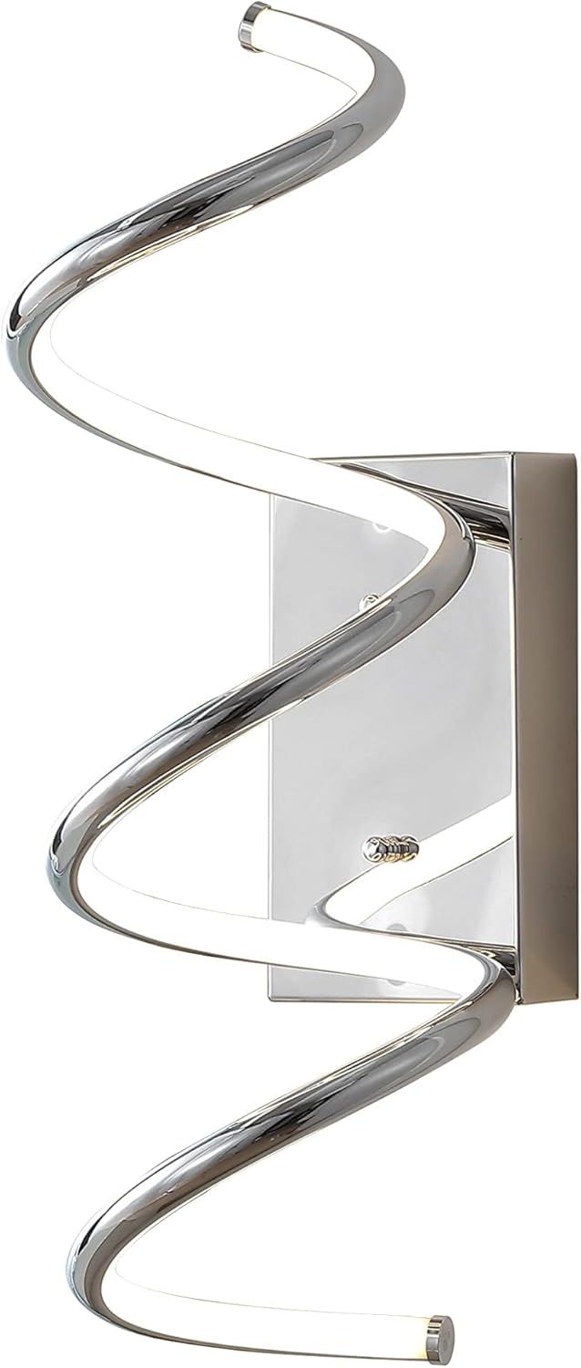 Scribble 20.5" Chrome Modern LED Vanity Wall Sconce