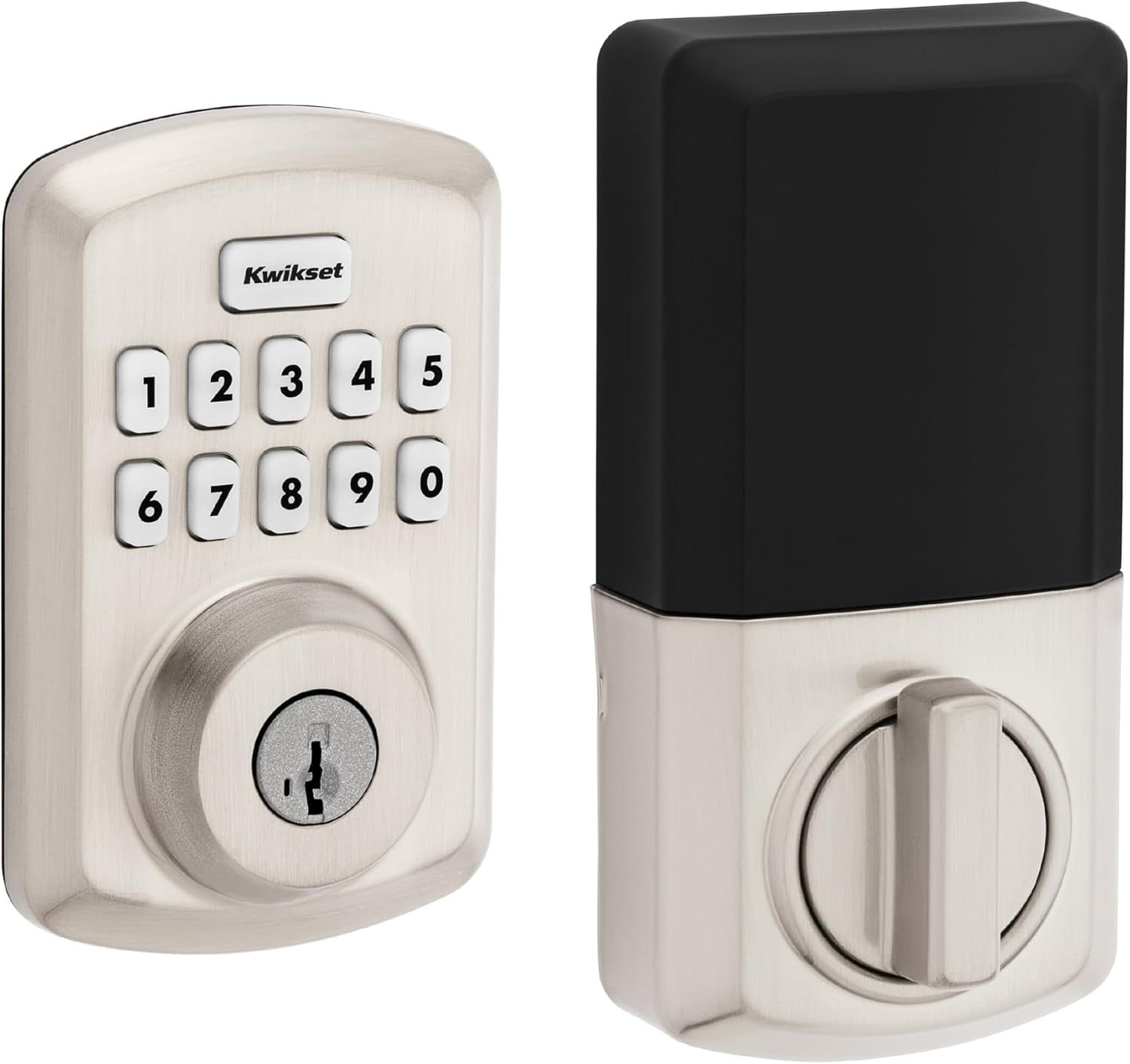 Satin Nickel Keypad Electronic Deadbolt Door Lock