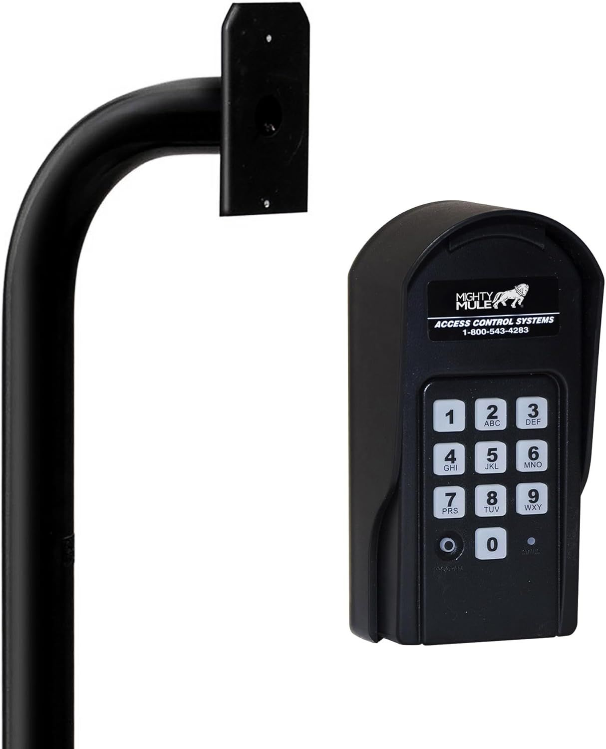 Mighty Mule Black Digital Keypad with Mounting Post