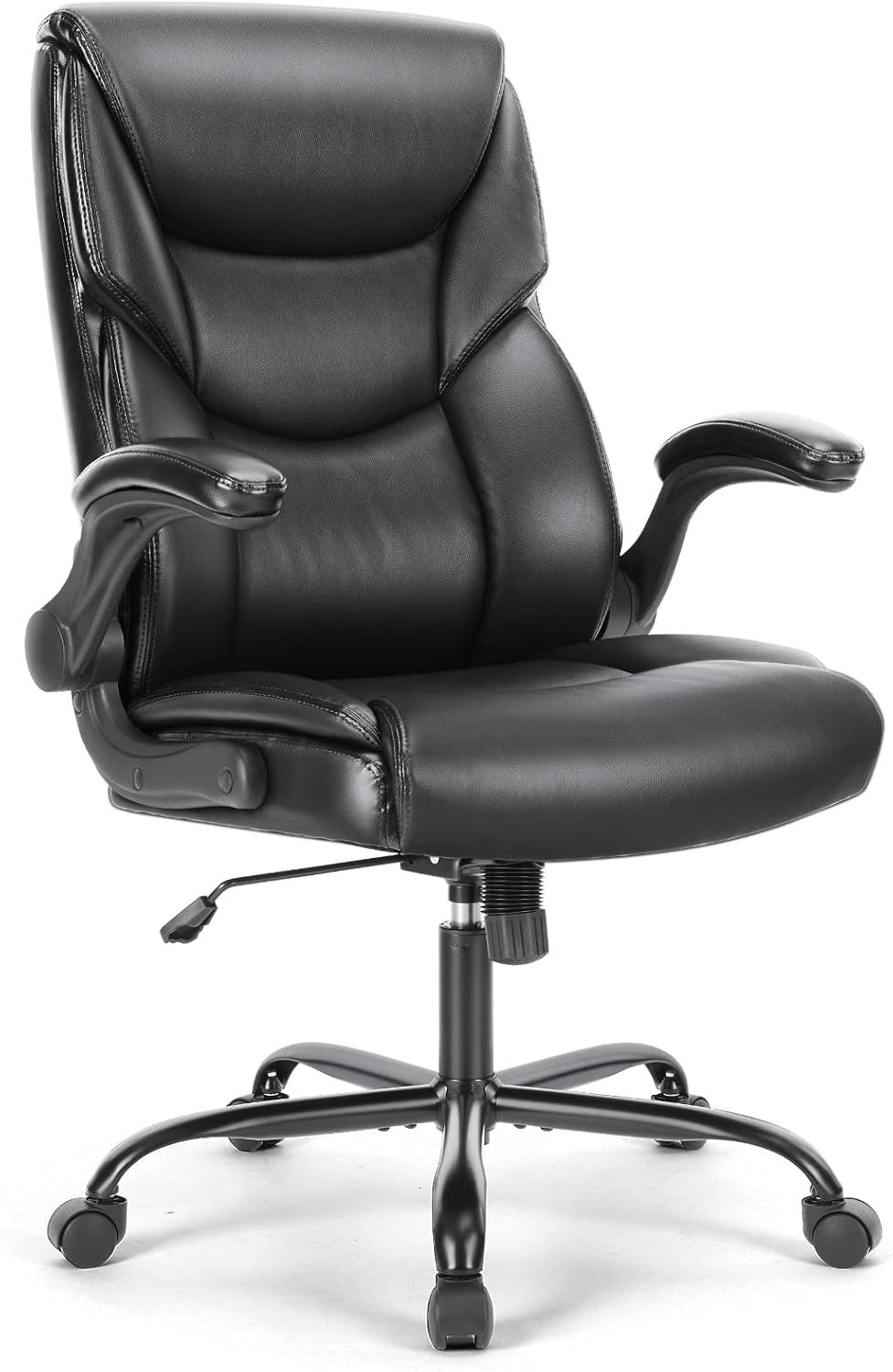 Black High Back Leather Executive Swivel Office Chair