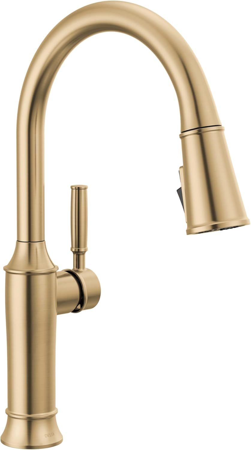 Renaldi Brushed Gold Touchless Pull-Down Kitchen Faucet