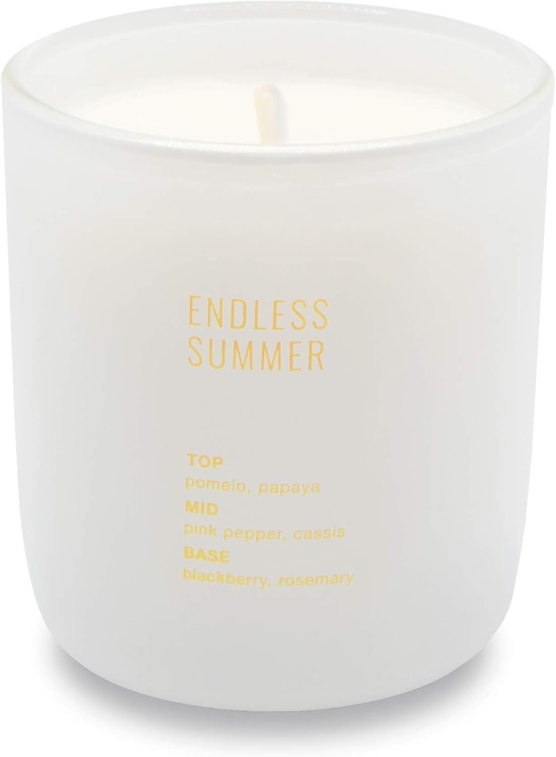 Endless Summer Pink Scented Soy Candle in Frosted Glass