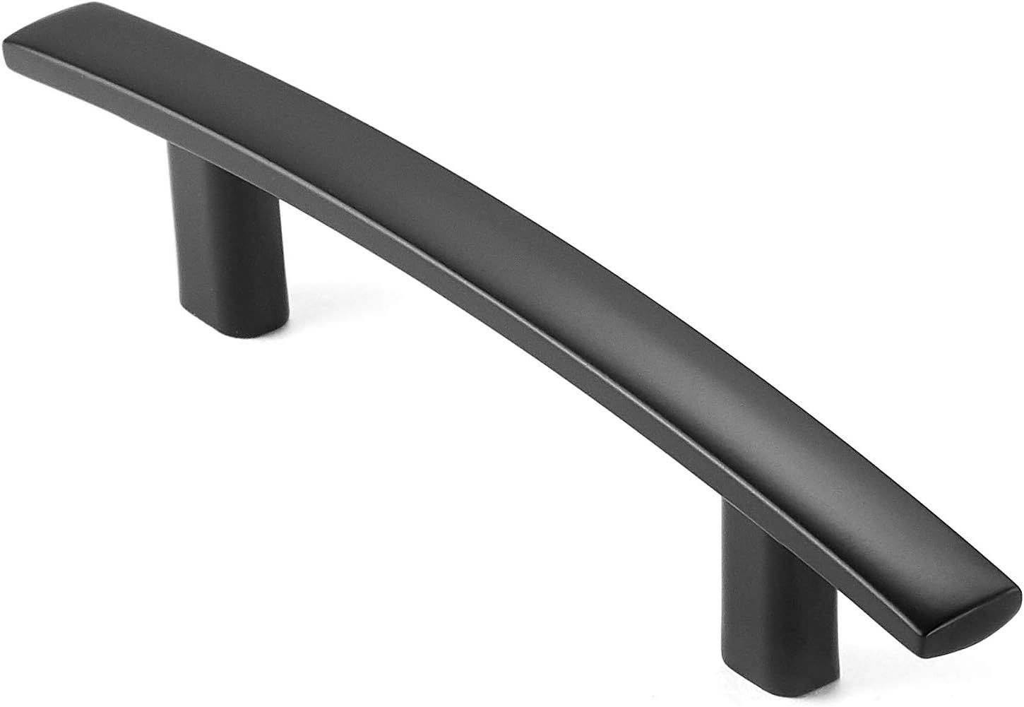 Matte Black Stainless Steel Modern Cabinet Pulls with Mounting Hardware