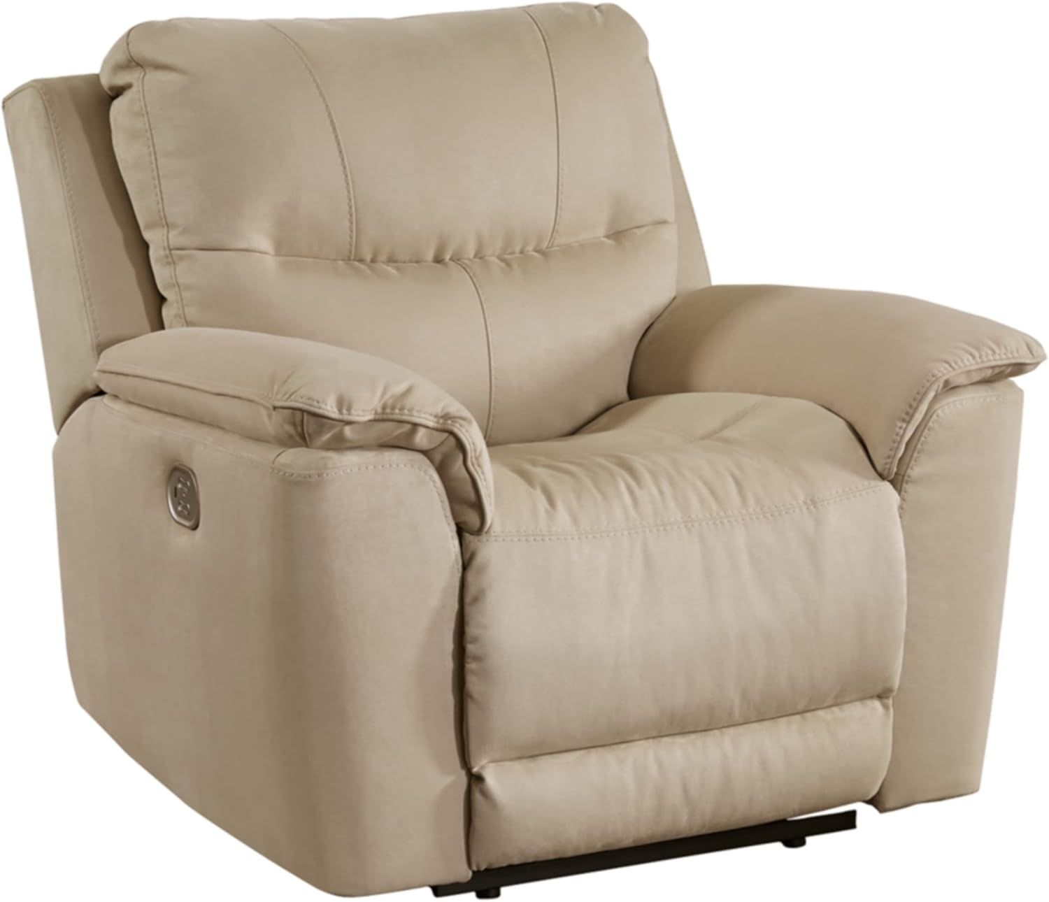 Latte Spot 44'' Contemporary Microfiber Metal Recliner