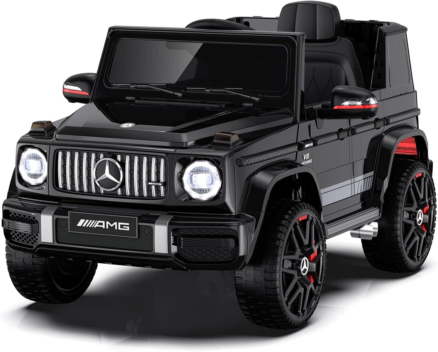 Black 24V Mercedes-Benz G63 Kids Ride-On Car with Remote Control