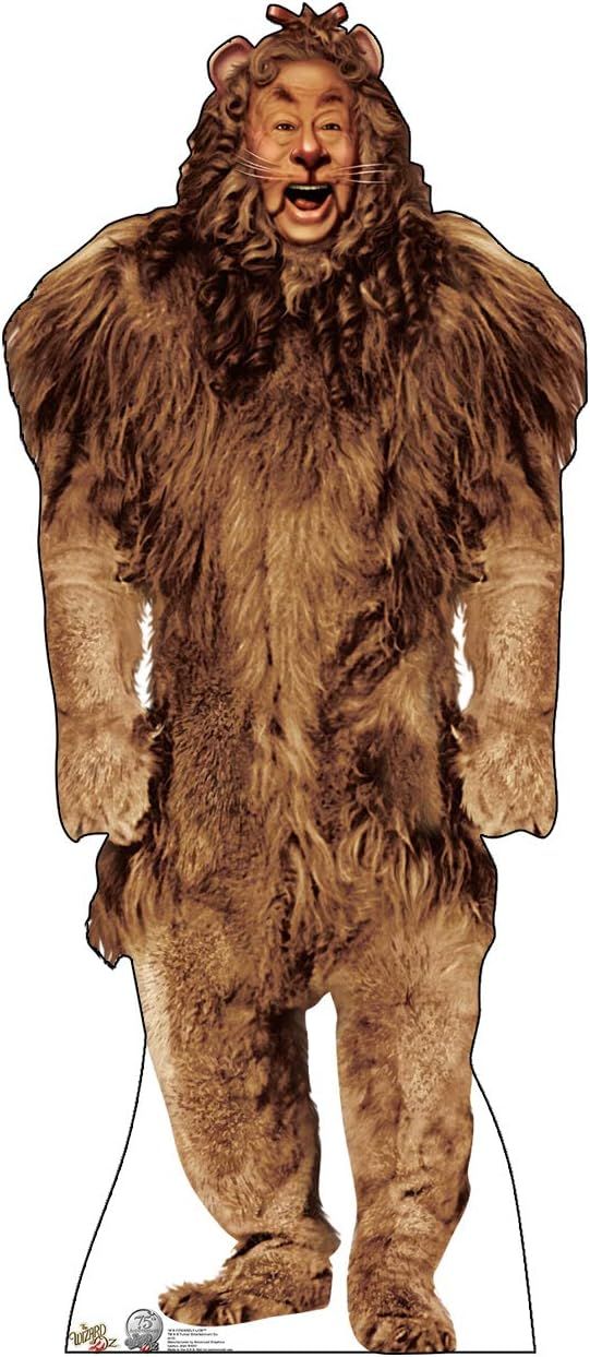 Cowardly Lion Life Size Brown Cardboard Cutout Standee