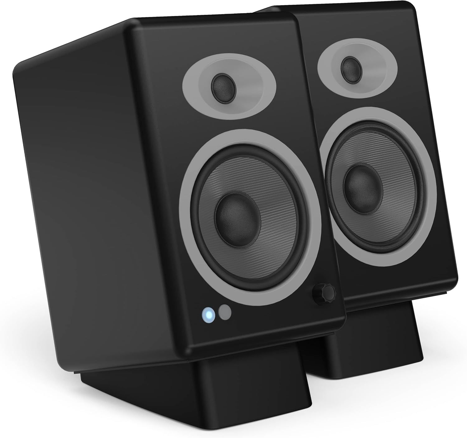 Black Silicone Universal Fit Desktop Speaker Stands