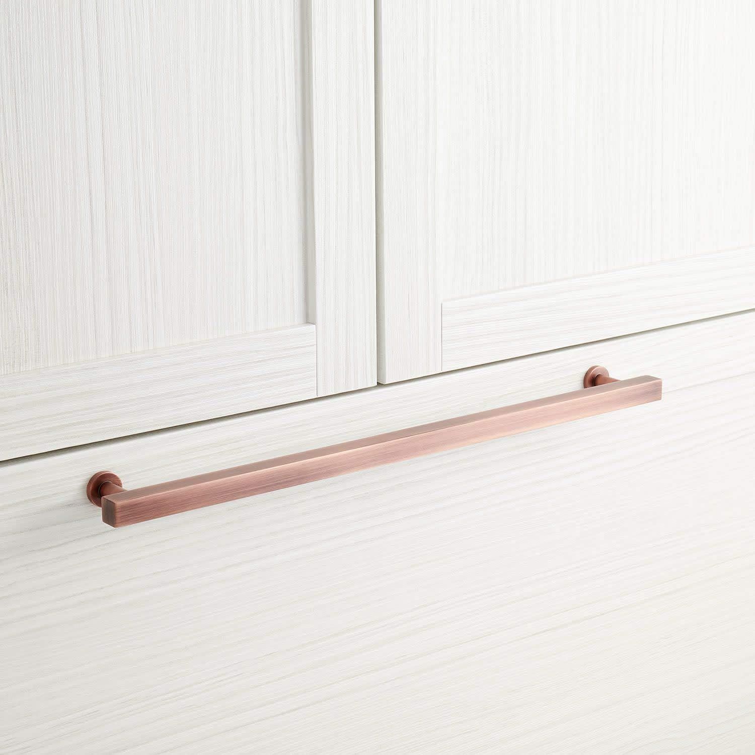 12" Antique Copper Solid Brass Appliance Pull