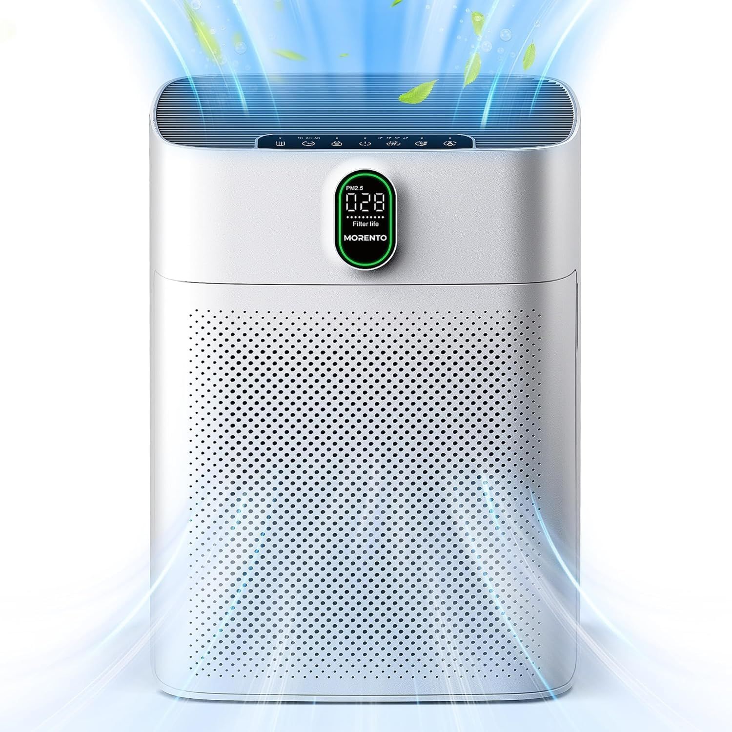 Pearl White HEPA Air Purifier for Large Rooms