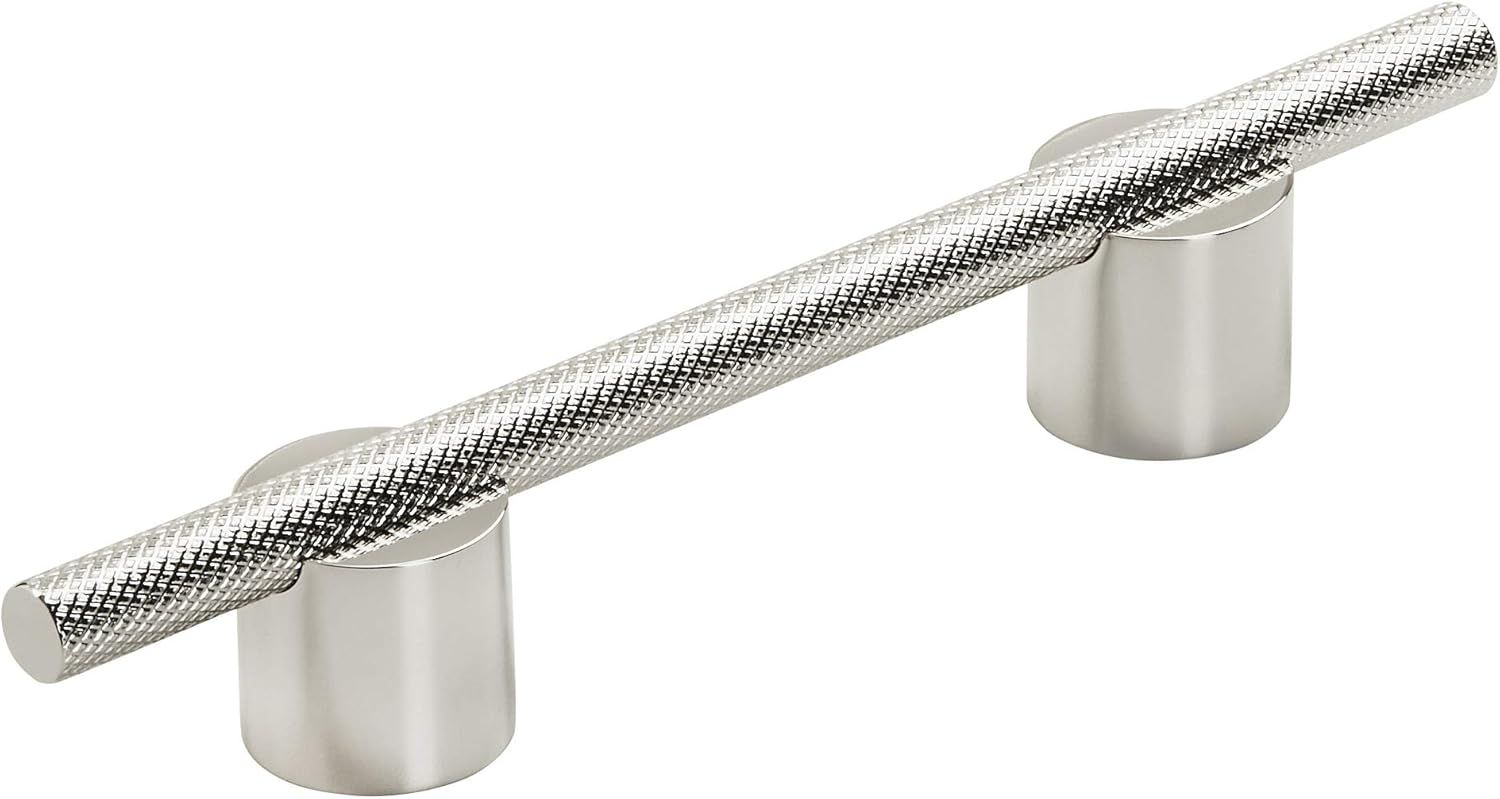 Polished Nickel Modern Cabinet Bar Pull with Mounting Hardware