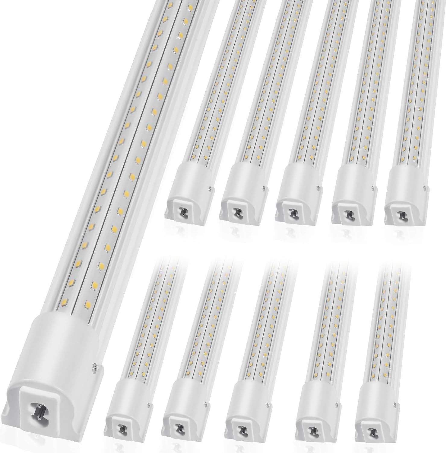 White 4-Foot LED Linkable Shop Light Pack