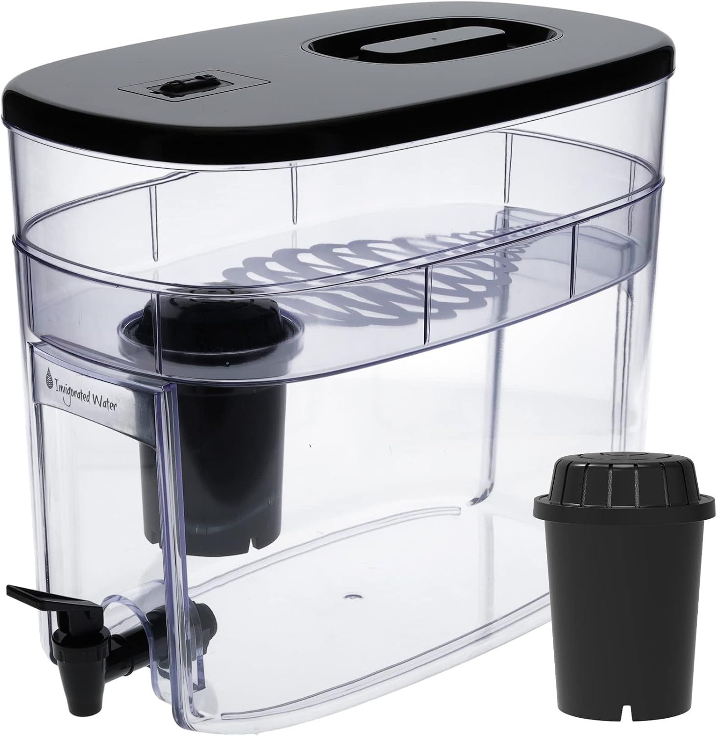 Black Alkaline Water Filter System with 100 Gallon Capacity