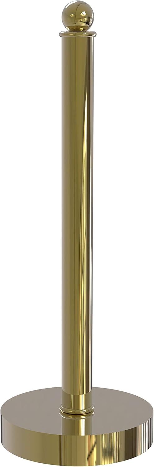 Unlacquered Brass Contemporary Counter Top Paper Towel Holder