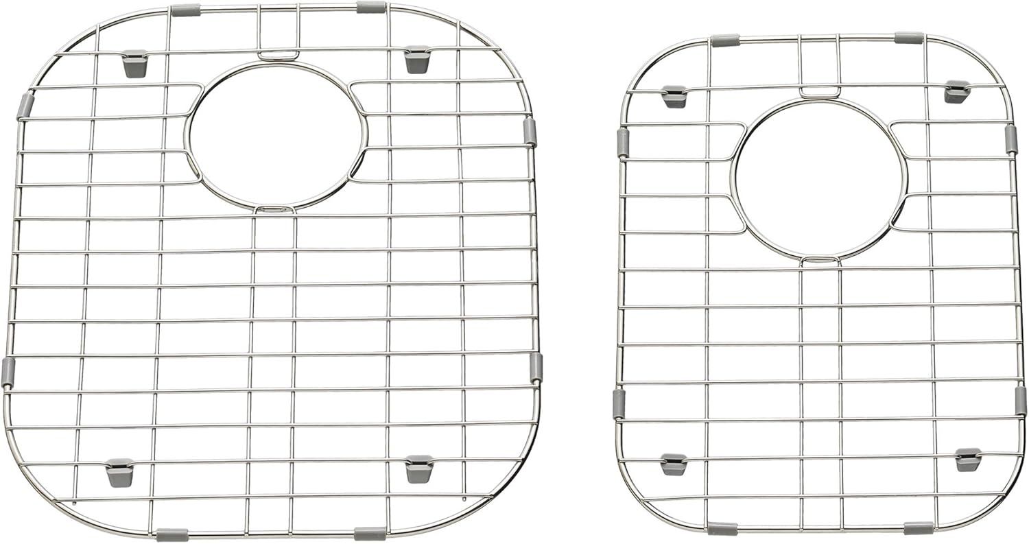 Medium Stainless Steel Sink Grids with Protective Bumpers