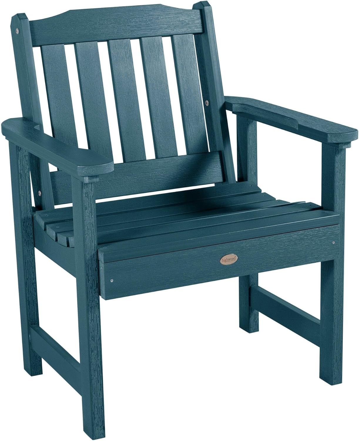 Lehigh Nantucket Blue Plastic Outdoor Conversation Chair