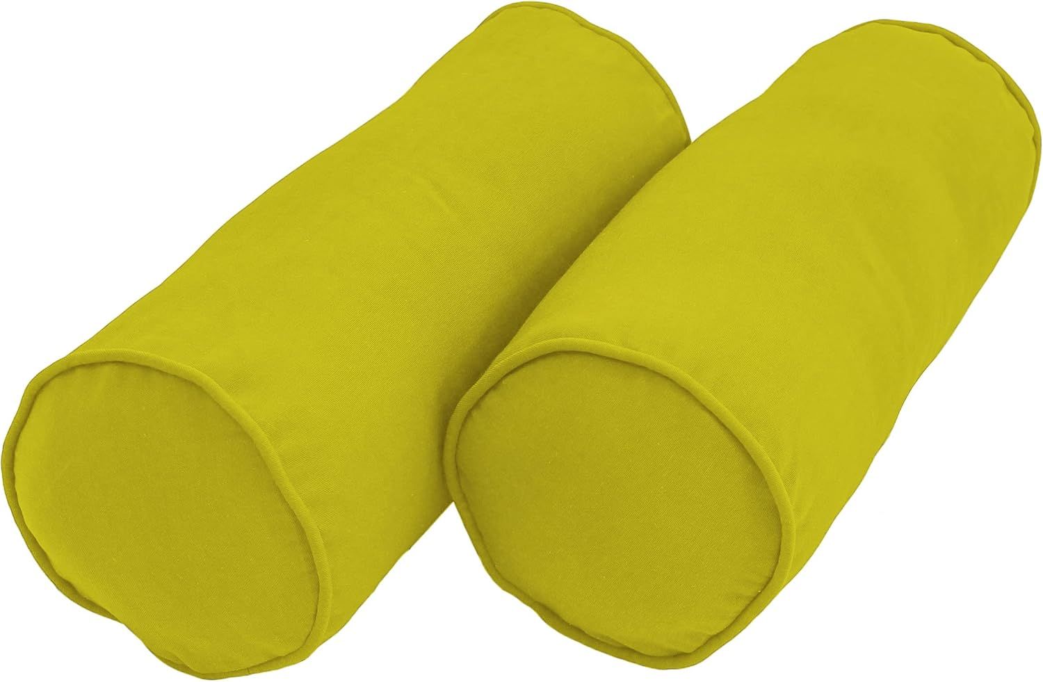 Mojito Lime Twill Bolster Pillows Set of 2, 20" x 8"