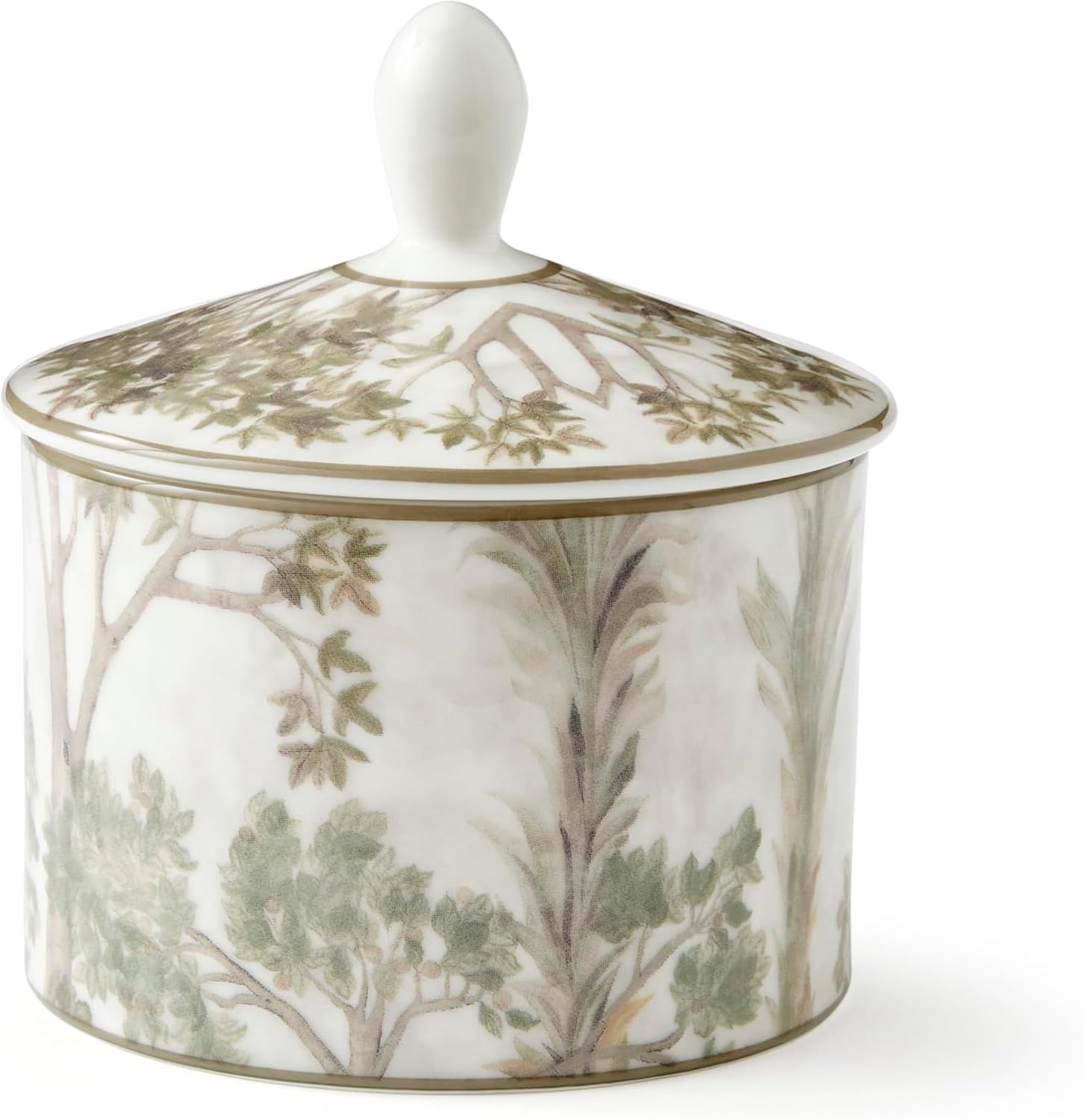 Tall Trees Porcelain Sugar Bowl with Lid, 10oz