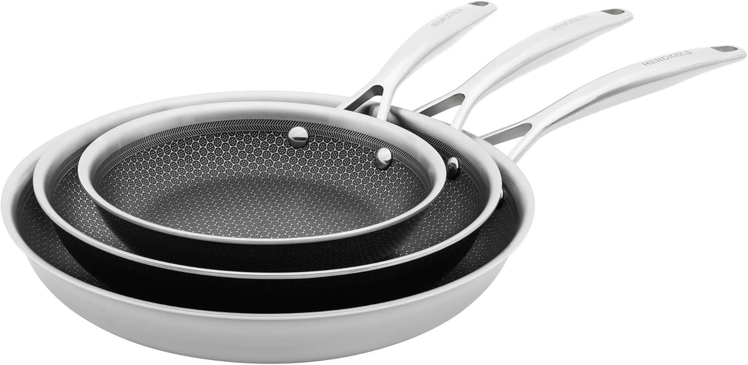 Stainless Steel Nonstick Fry Pan Set with Utensils