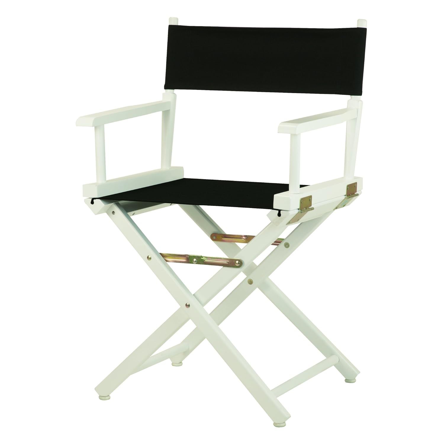 Elegant Black Solid Wood Director's Chair - Foldable & Portable