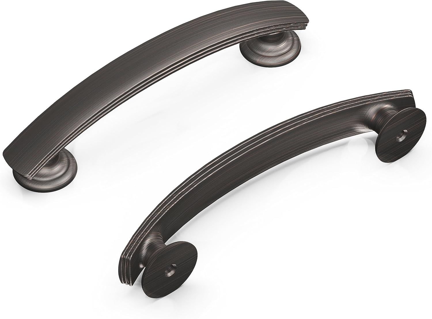 Venetian Bronze Modern Bar Cabinet Pull with Mounting Hardware