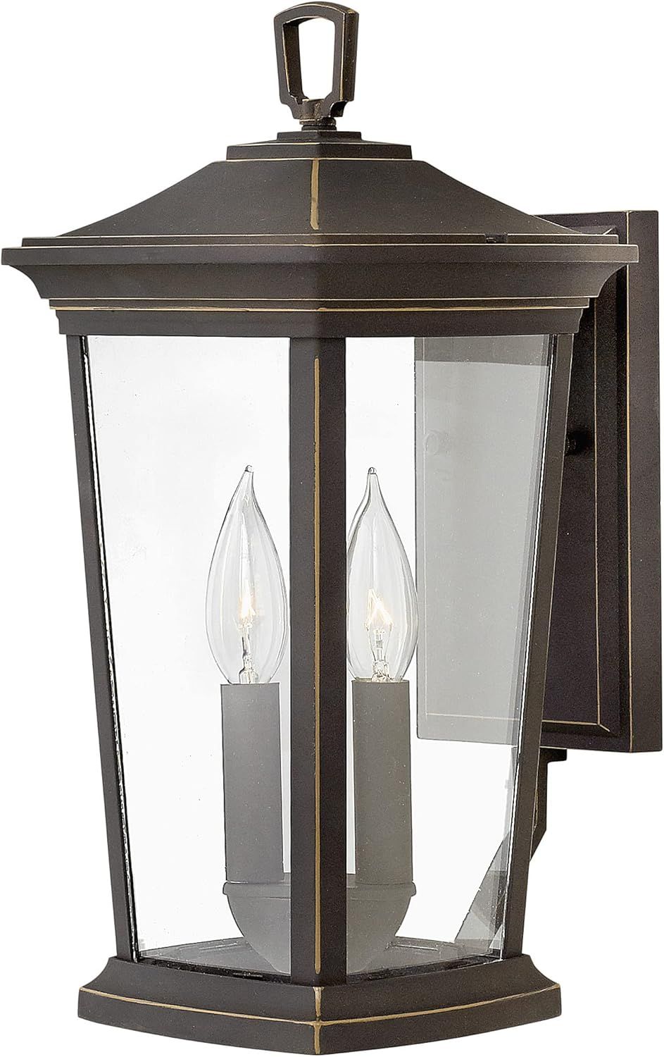 Oil Rubbed Bronze Outdoor Wall Lantern with Clear Glass