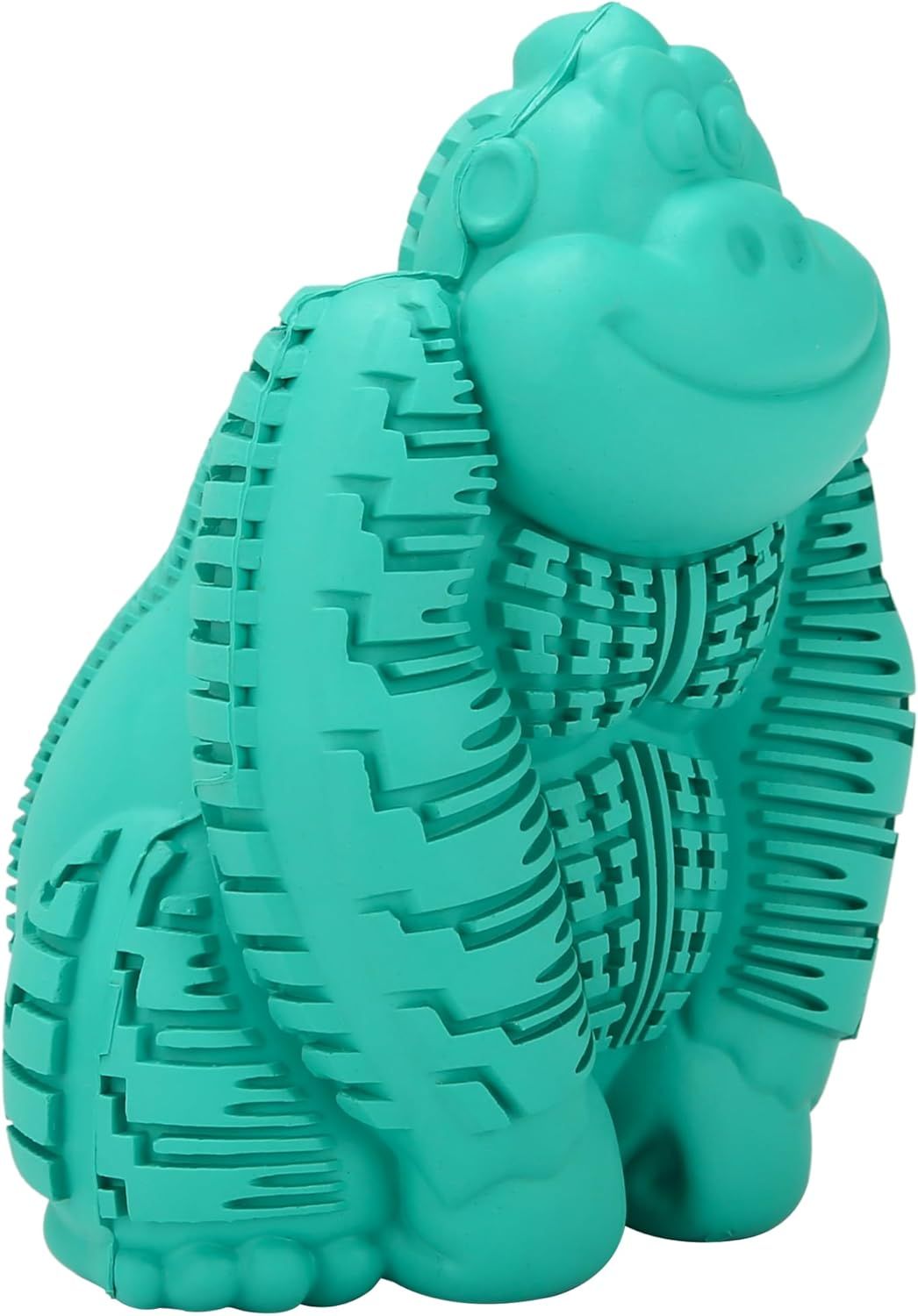 Teal Gorilla Rubber Dental Chew Toy for Dogs