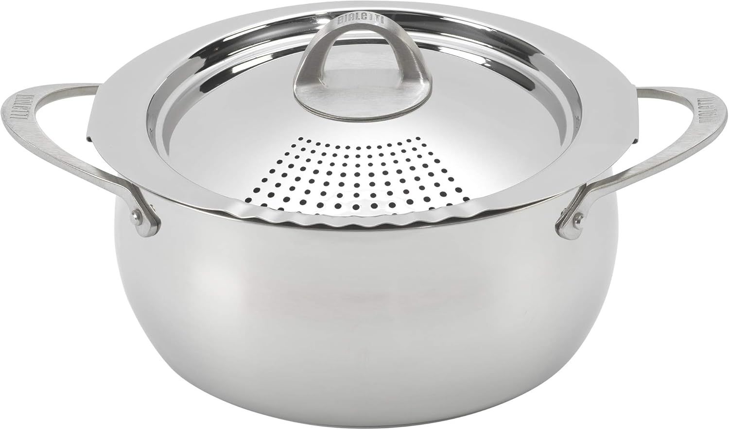 6-Quart Stainless Steel Pasta Pot with Strainer Lid